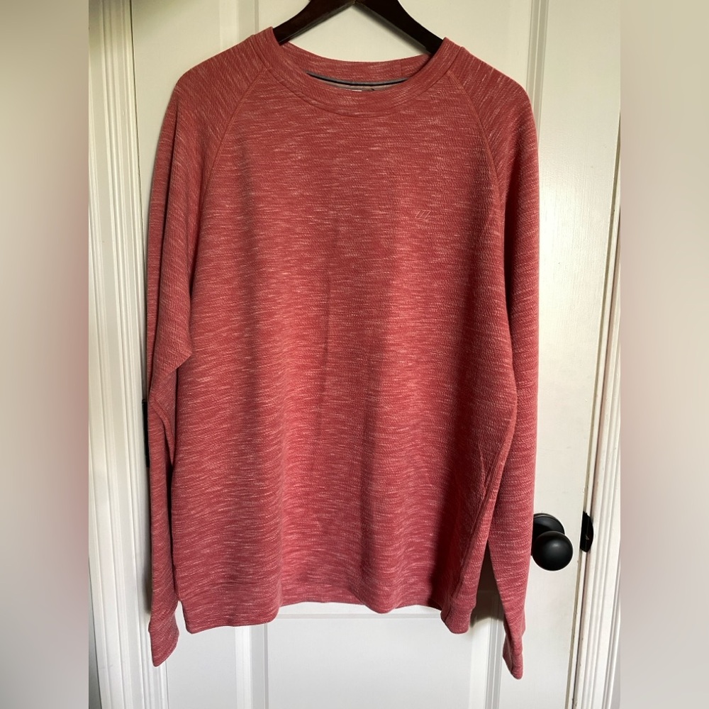 NWT Zyia Textured Sweatshirt, light red, Large